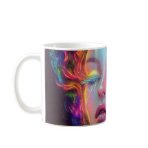 Alien Woman with Cosmic Hair