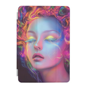 Alien Woman with Cosmic Hair iPad Mini Cover