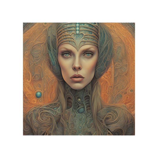 Alien Wood Wall Art (Front)