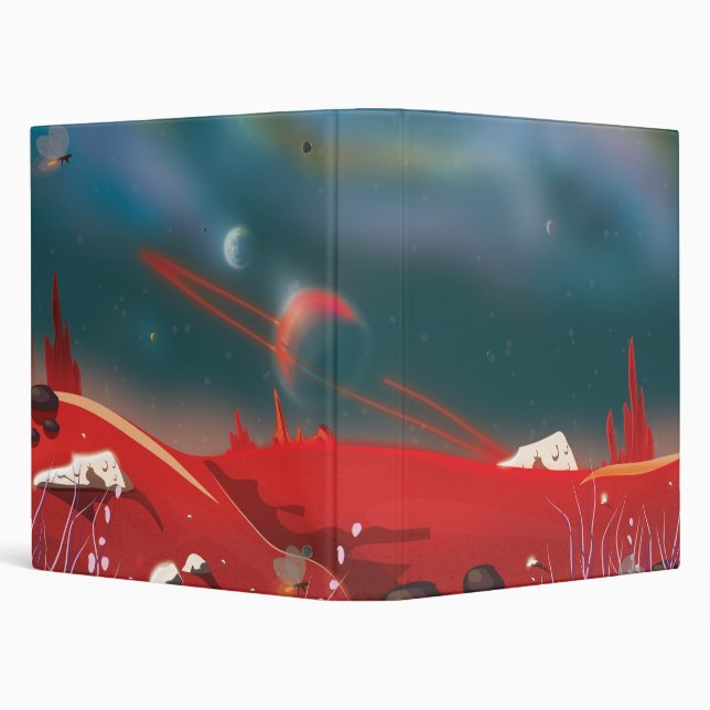 Alien world 3 ring binder (Background)