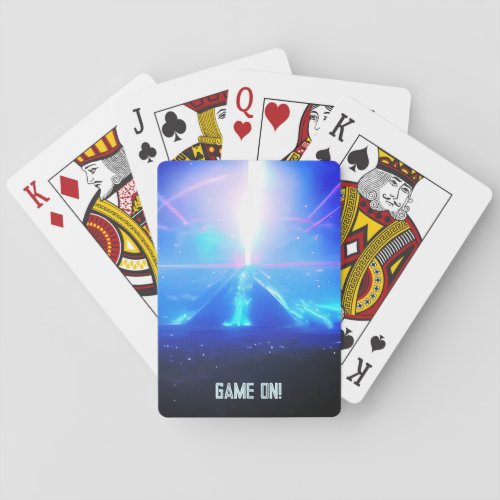 Alien World  Futuristic Pyramid City  Futuristic Poker Cards