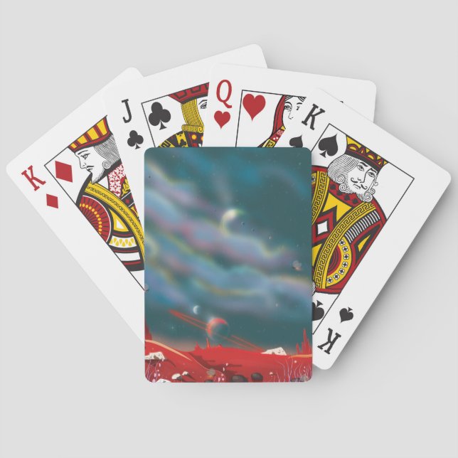 Alien world poker cards (Back)