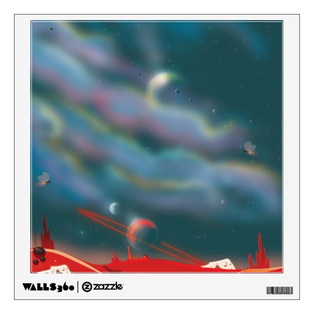 Alien world wall decal (Front)