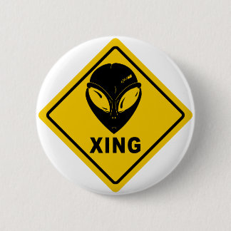 Alien X-ING Pinback Button