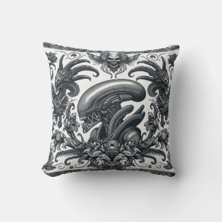 Alien Xenomorph 1 Throw Pillow