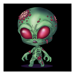 Alien Zombie Poster