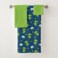Aliens Bath Towel Set