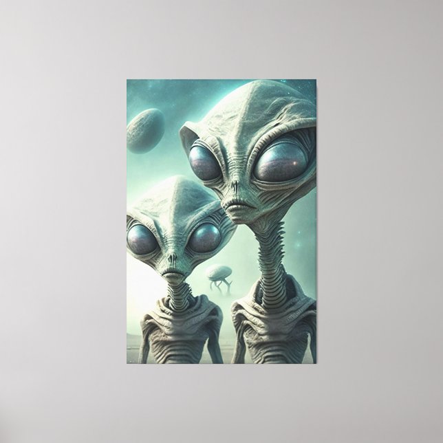 Aliens! Canvas Print (Front)