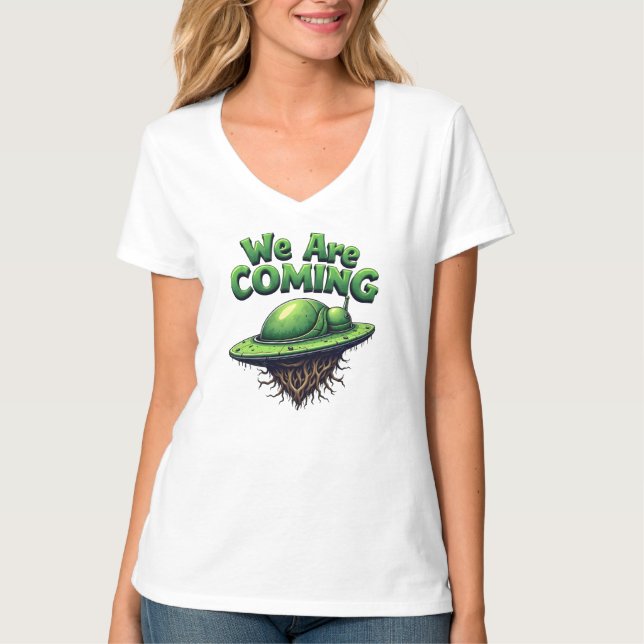 aliens comig T-Shirt (Front)
