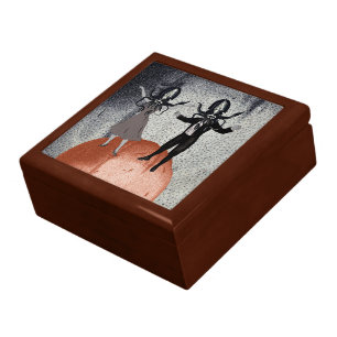 Aliens dance celebration jewelry box