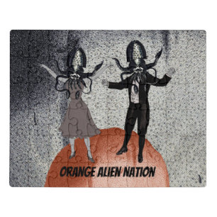 Aliens dance celebration jigsaw puzzle
