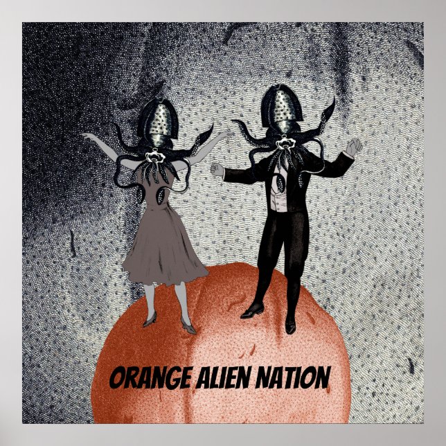 Aliens dance celebration poster (Front)