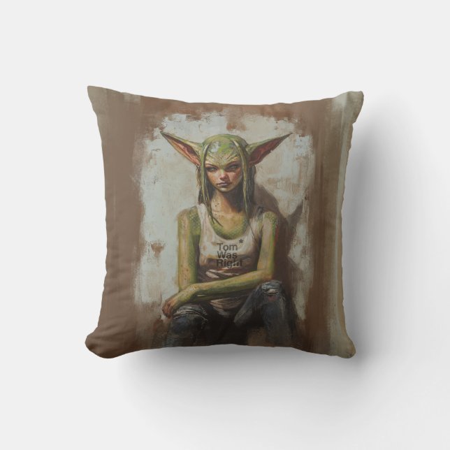 Aliens Exist Throw Pillow (Front)