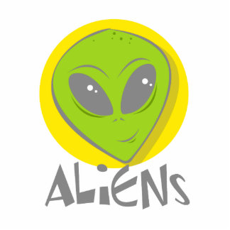Aliens Head Photo Cut Out