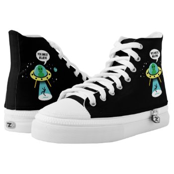 Aliens High-top Sneakers by IFLScience at Zazzle