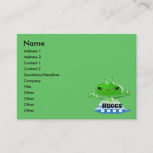 Aliens Huggs Business Card