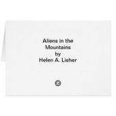Aliens in the Mountains Cards (Back Horizontal)