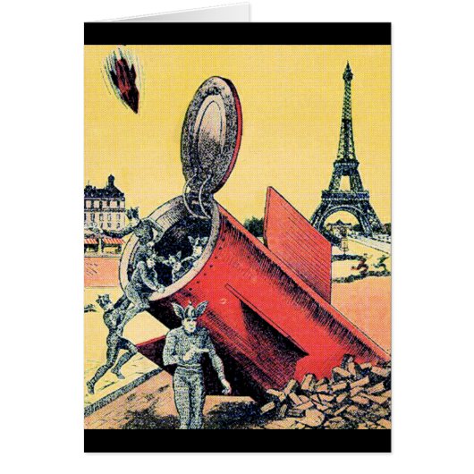 Aliens Invade Paris Cards (Front)