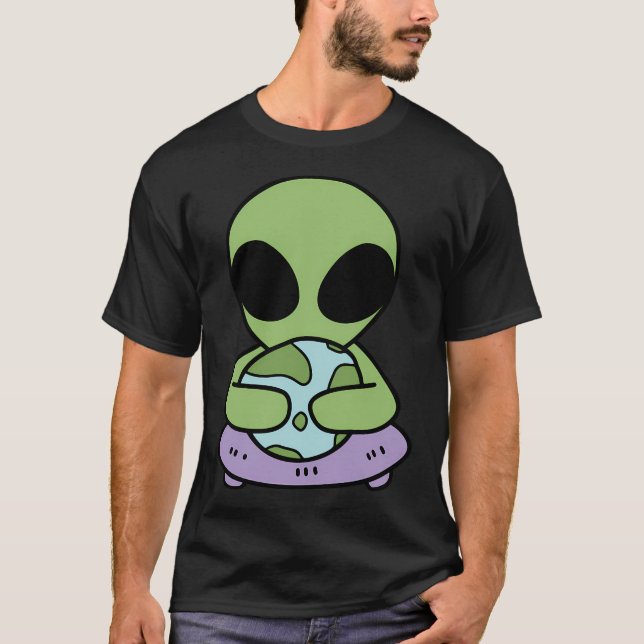 Aliens Love Planet Earth T-Shirt (Front)