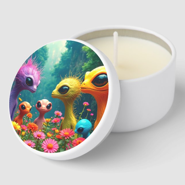Aliens Mini Candle Favors (Corner)
