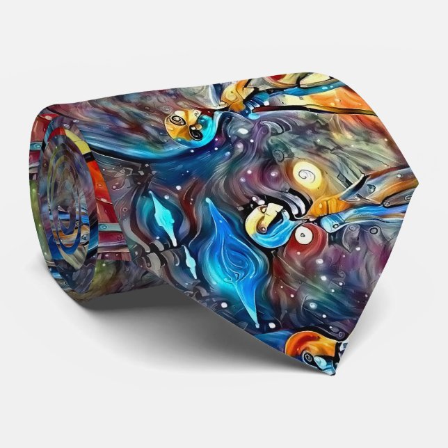 Aliens Neck Tie (Rolled)