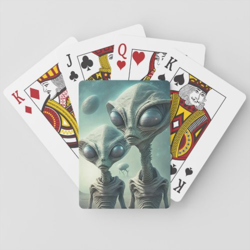 Aliens Poker Cards