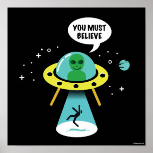 Funny Alien Posters & Photo Prints | Zazzle