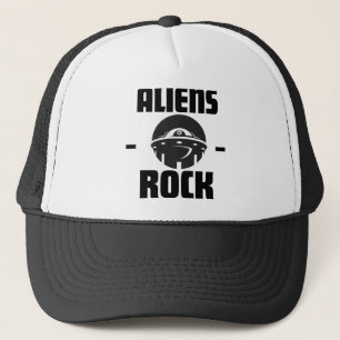 ALIENS ROCK TRUCKER HAT