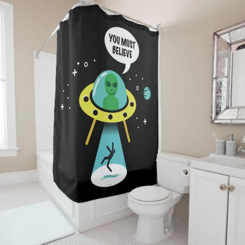 Aliens Shower Curtain