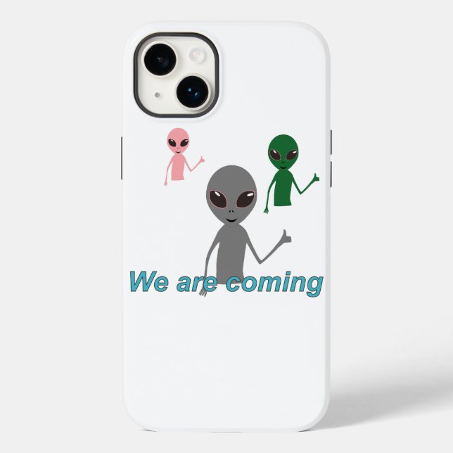 Aliens showing "like" gesture Case-Mate iPhone case (Back)