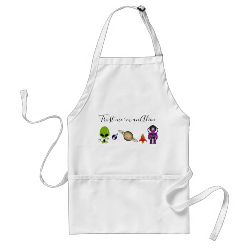 Aliens Spaceship Kitchen Apron