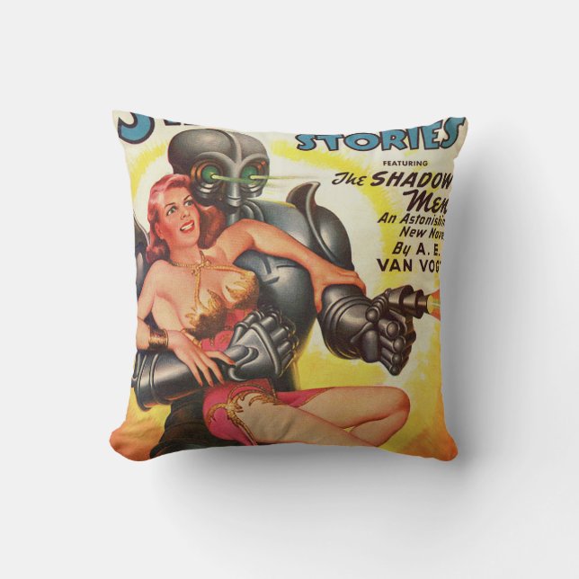 Aliens Throw Pillow (Front)