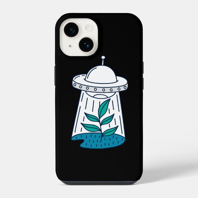 Aliens UFO Iphone Case (Back)