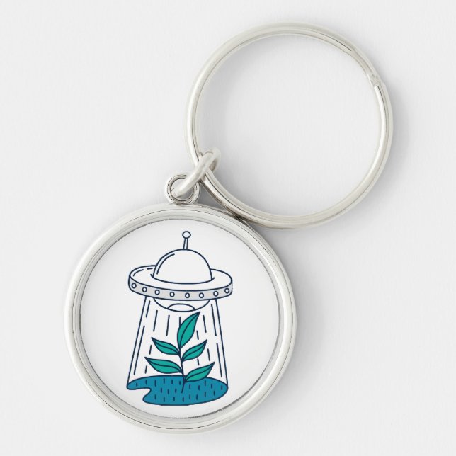 Aliens UFO Keychain (Front)