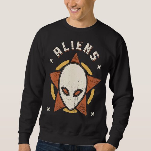 Aliens Vintage Retro Classic Sweatshirt