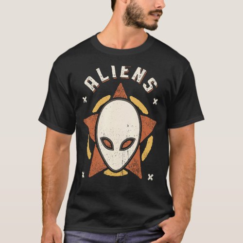 Aliens Vintage Retro Classic T_Shirt