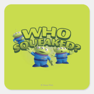 Aliens: Who Squeaked Square Sticker
