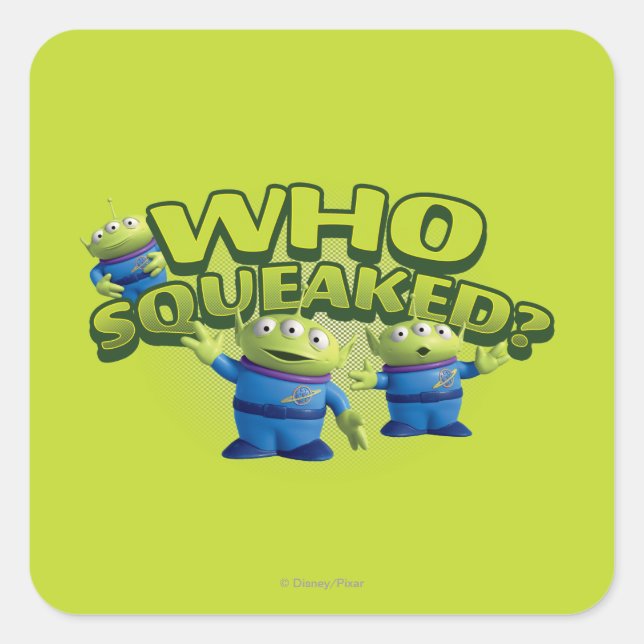 Aliens: Who Squeaked Square Sticker (Front)