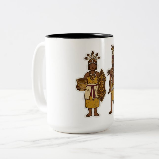 Alifuru Ina & Ama Two-Tone Coffee Mug (Front Left)