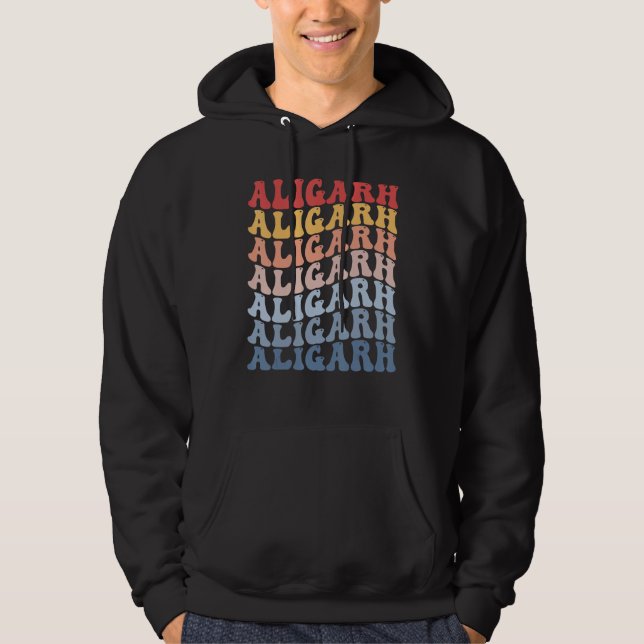 Aligarh City Groovy Retro Hoodie (Front)