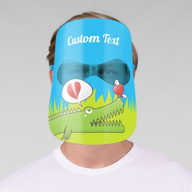 Aligator in Love Face Shield (Insitu)