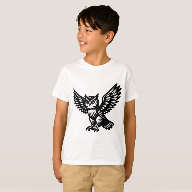 Alighting Owl T-Shirt (Front Full)