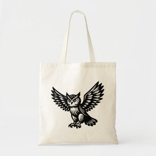 Alighting Owl Tote Bag