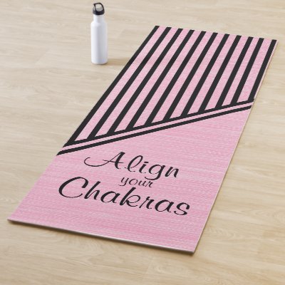 Align your Chakras Pink Yoga Mat