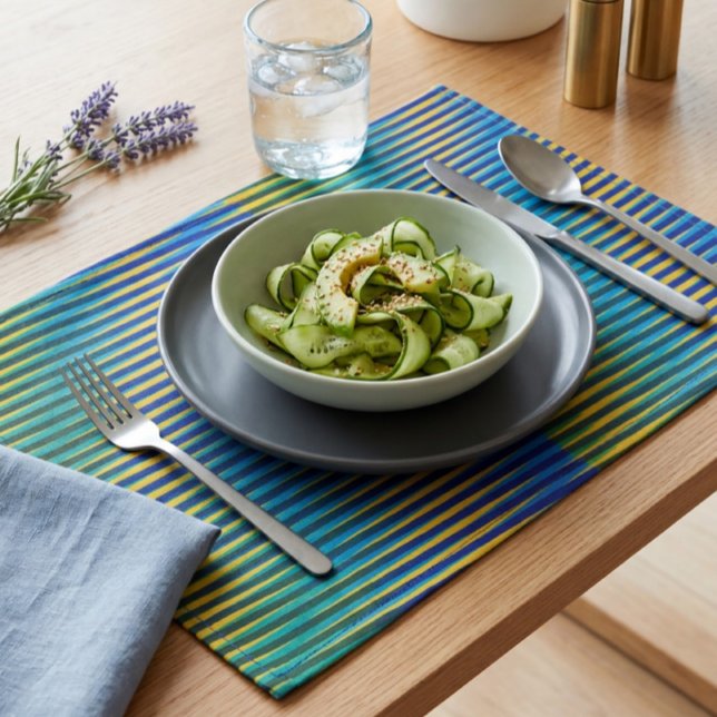 Aligned Energy | Abstract Lines Cloth Placemat (Creator Uploaded)