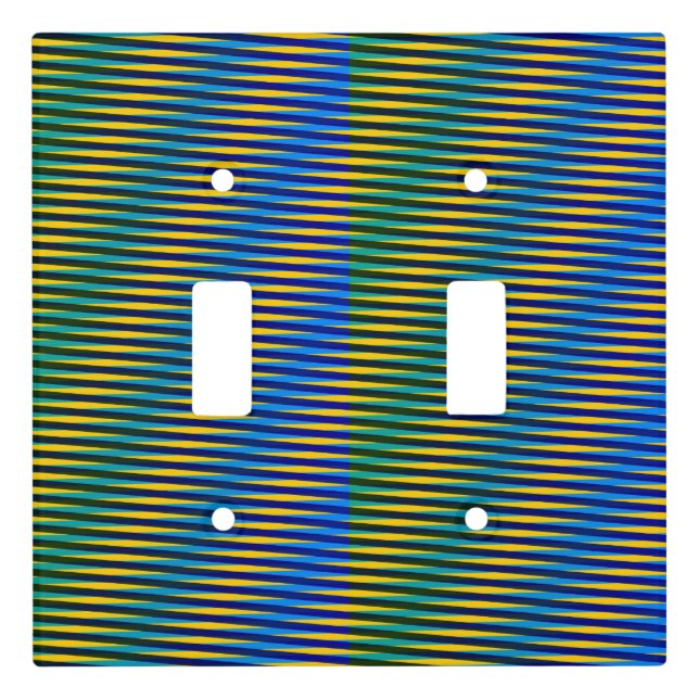 Aligned Energy | Abstract Lines Light Switch Cover (Front)