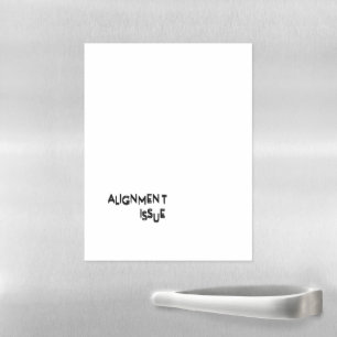 Alignment Issue Corporate Strategy Magnetic Dry Erase Sheet