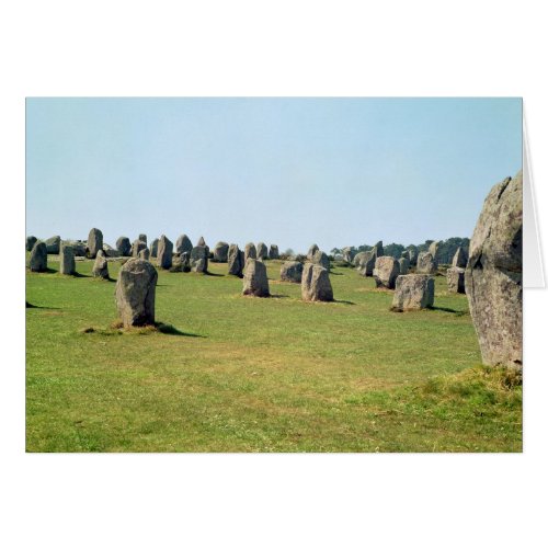 Alignment of standing stones Megalithic