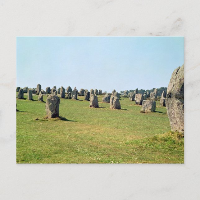 Alignment of standing stones, Megalithic Postcard (Front)