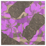 Ali'i Refuge Hawaiian Hibiscus Tiki Fabric